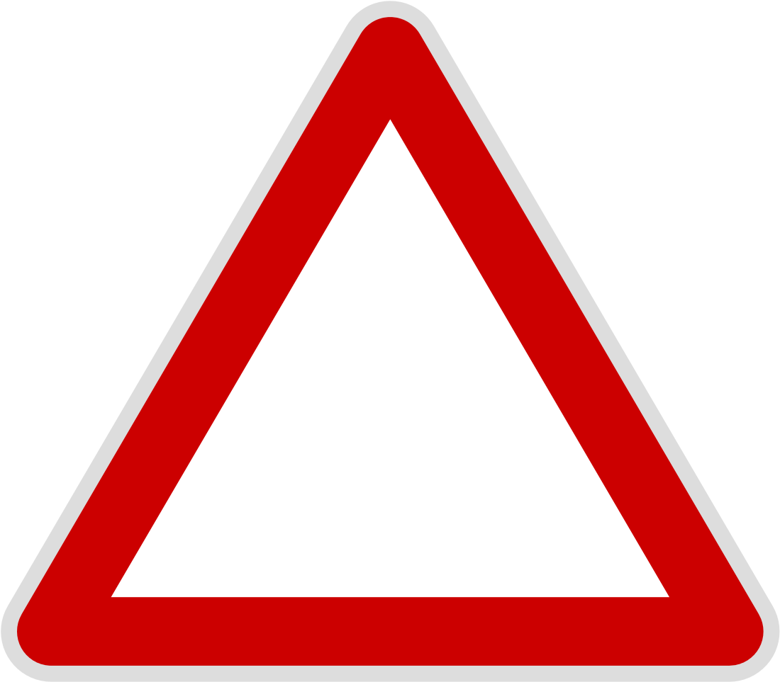File - Triangle Icon - Svg - Warning Triangle Vector Black (853x768), Png Download
