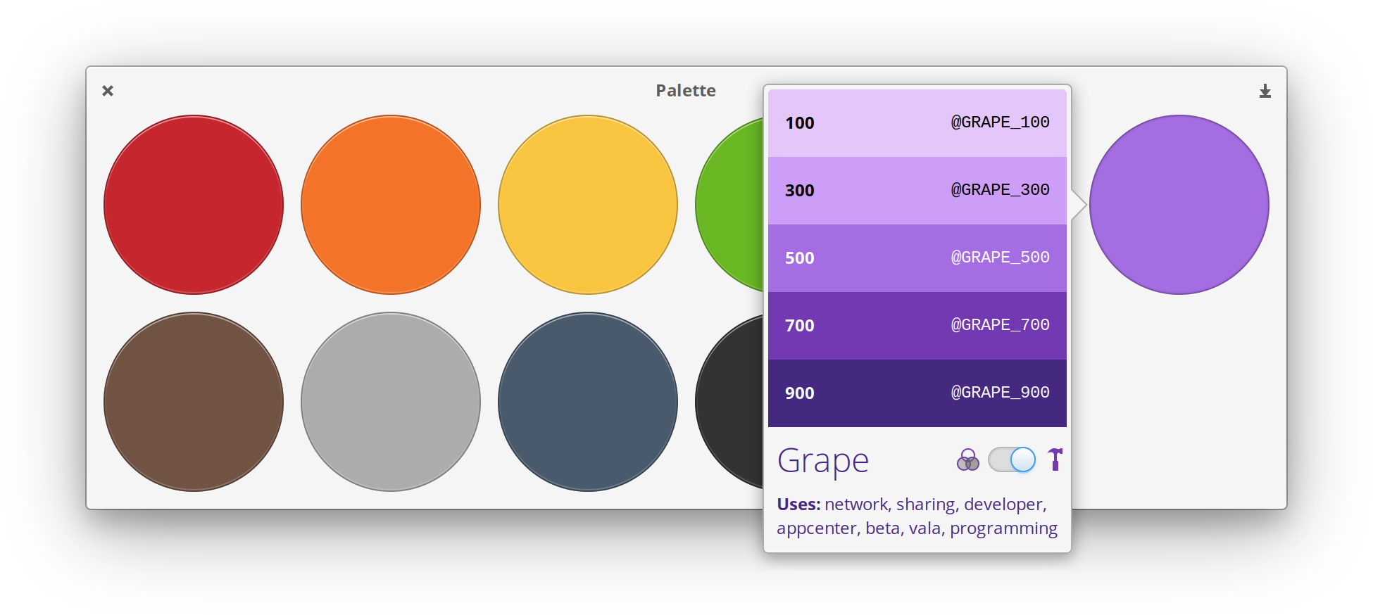 View And Copy Colors From The Elementary Brand Palette - Circle (1950x874), Png Download