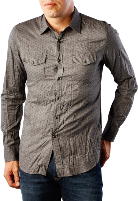 Replay Shirt Blue - Gentleman (490x653), Png Download