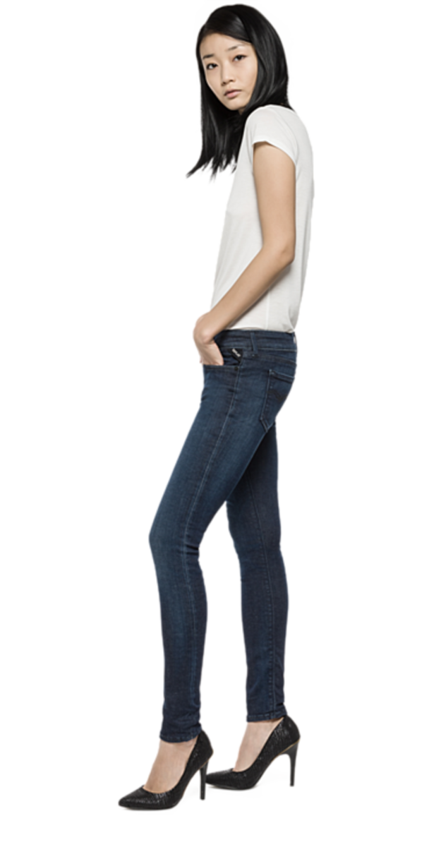 Replay Ladies Hyperflex Luz Skinny Fit Jeans Wx689 - Photo Shoot (625x1200), Png Download