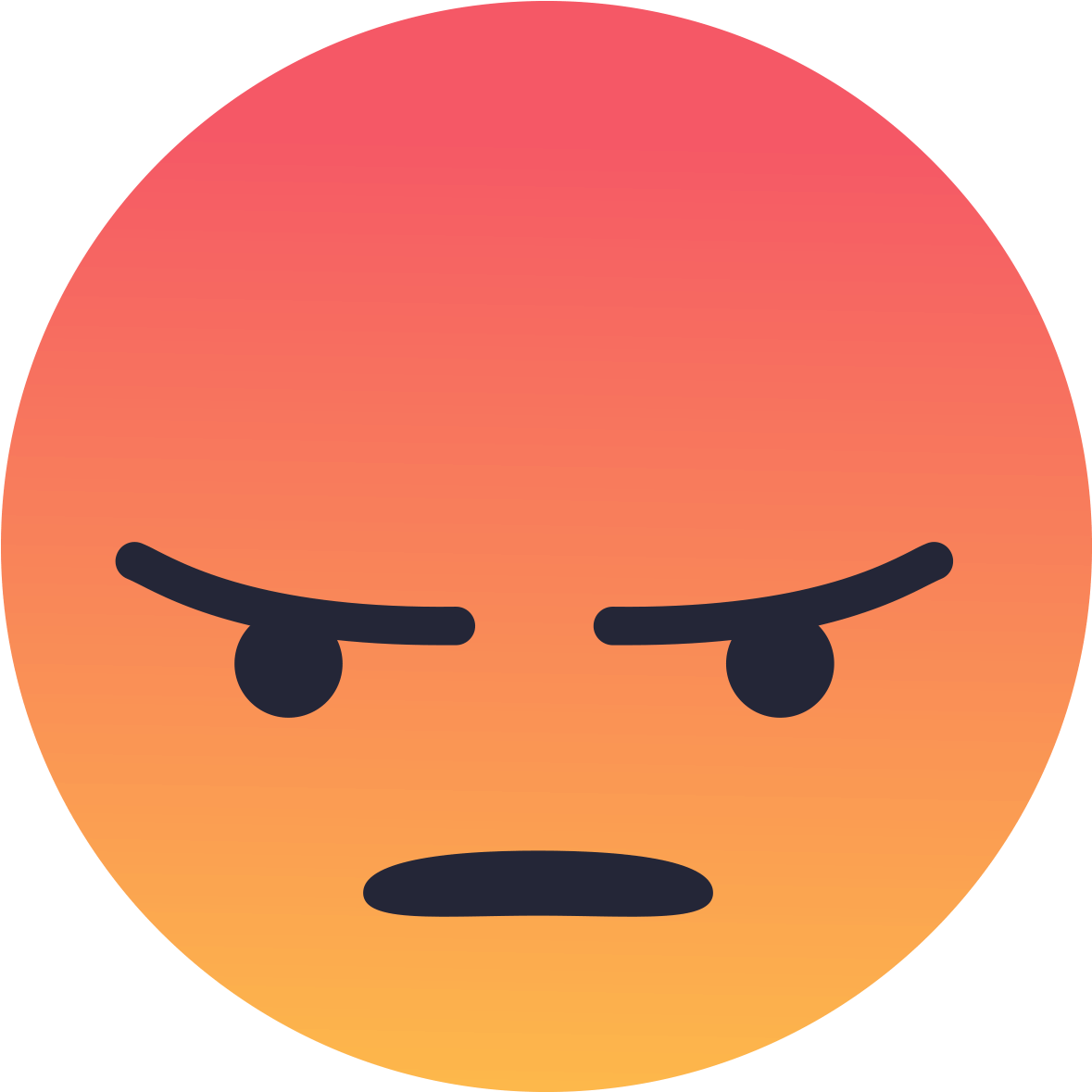 Download - Facebook Angry React Png (2048x2048), Png Download