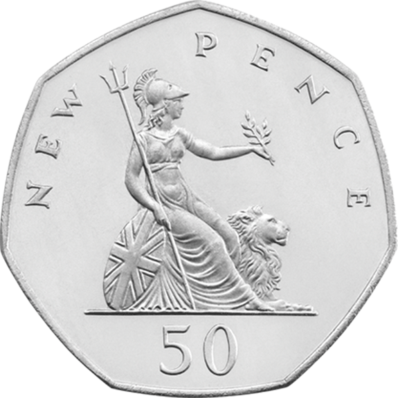 50 - Quarter (575x576), Png Download