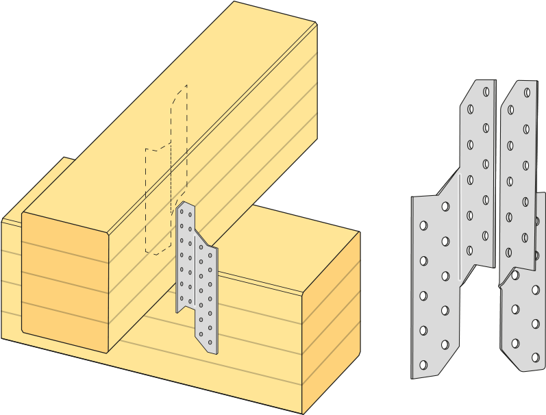Used For Roof Structures And Intersecting Beams, Mainly - Lumber (1140x702), Png Download