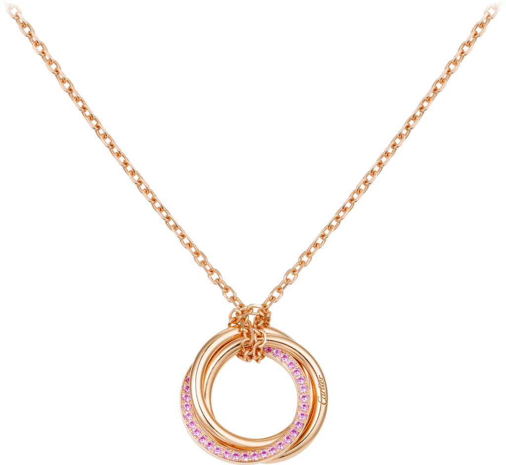Cartier Necklace Pink (1024x941), Png Download