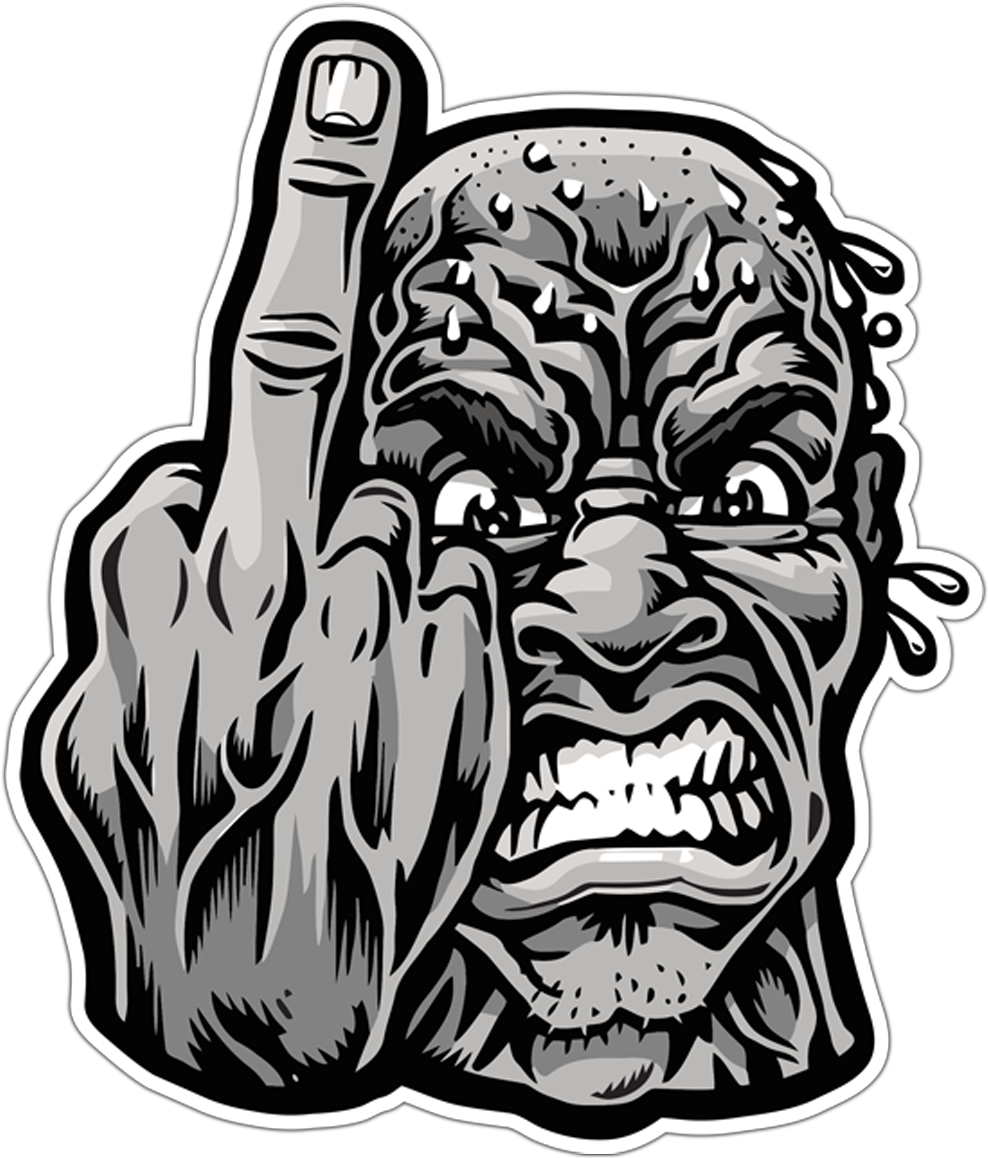 Car & Motorbike Stickers - Jimbo Phillips Stickers (1022x1200), Png Download