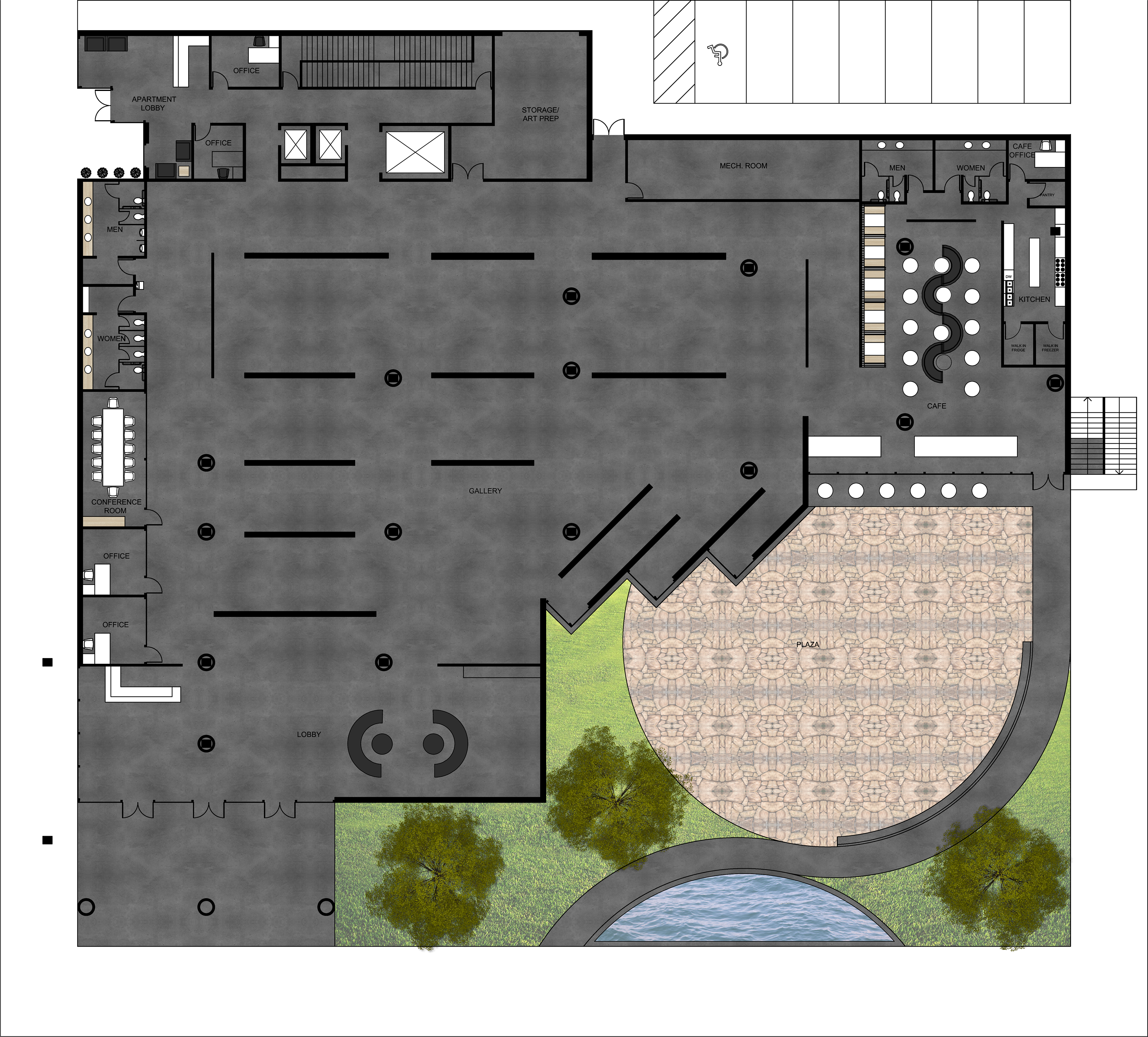 Total Residential Units - Plan (3840x3468), Png Download