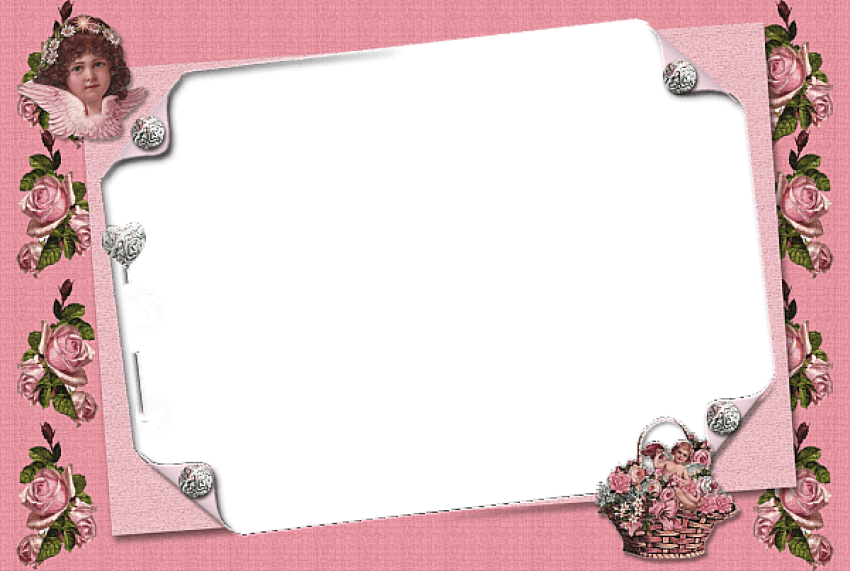 Free Png Pink Transparent Frame With Angel Png Images - Dana Brooke (850x571), Png Download
