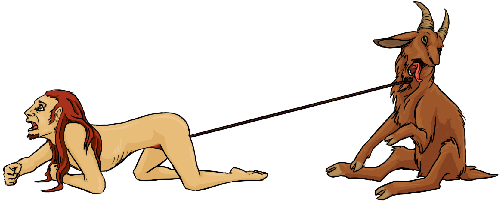 Loki's Tug Of War - Dog Tug Of War Cartoon (1665x670), Png Download