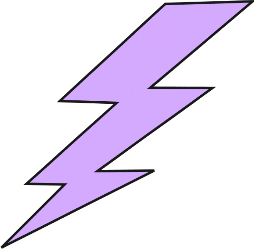 Free Png Download Purple Lightning Bolt Png Images - Purple Lightning Bolt Clipart (850x833), Png Download