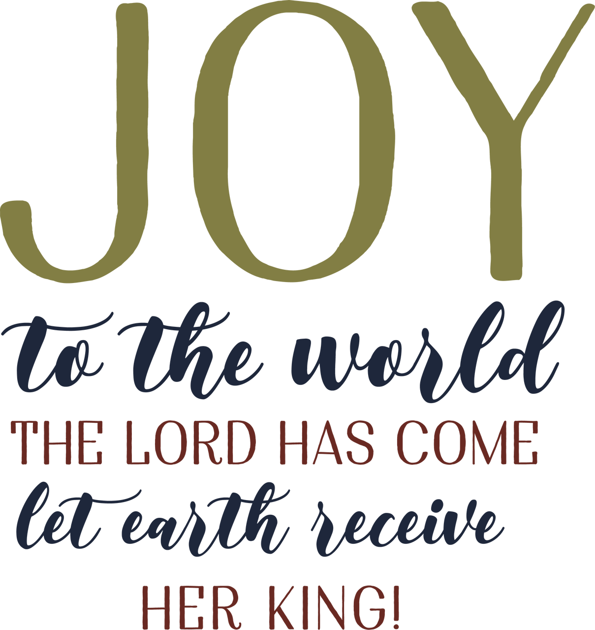Joy To The World Lyrics Svg Cut File - Calligraphy (1209x1280), Png Download