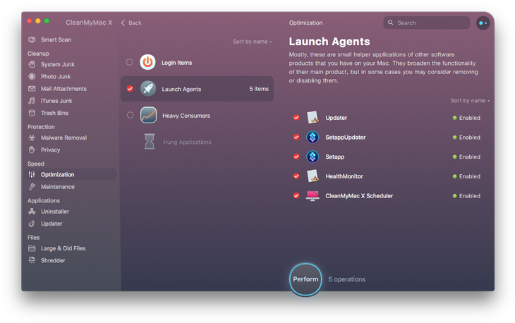 Remove Launch Agents Mac - Cleanmymac X (740x465), Png Download