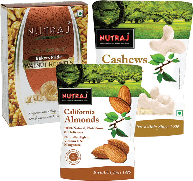 Nutraj Signature Combo Of Gold Walnut Kernels, California - Best Almonds Brand In India (700x700), Png Download