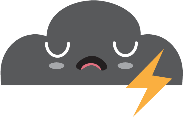 Cute Rain Cloud (618x618), Png Download