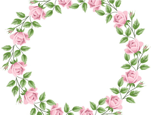 Border Clipart Pink Rose - Pink Roses Border Png (640x480), Png Download