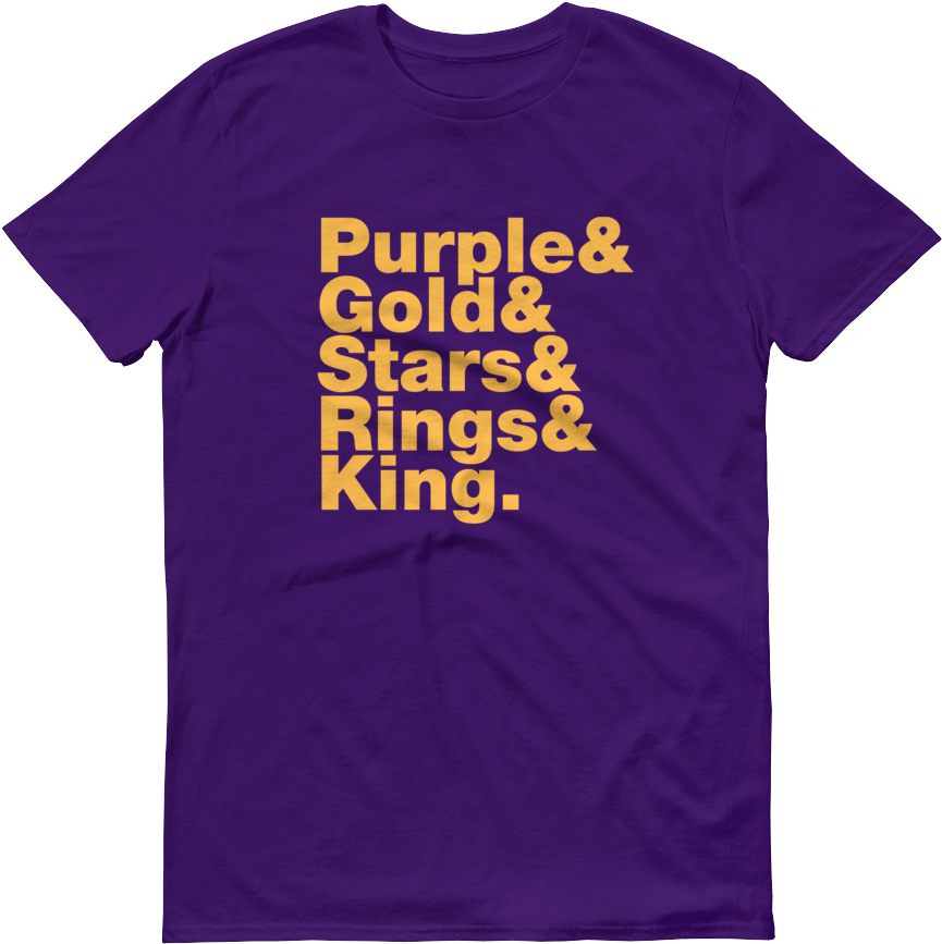 Purple & Gold Short Sleeve T Shirt - Active Shirt (1000x1000), Png Download