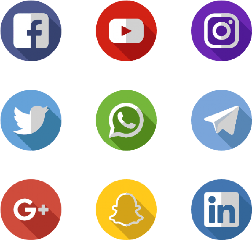 Free Png Download Social Media Apps Png Images Background - Social Media Logos Orange (850x812), Png Download