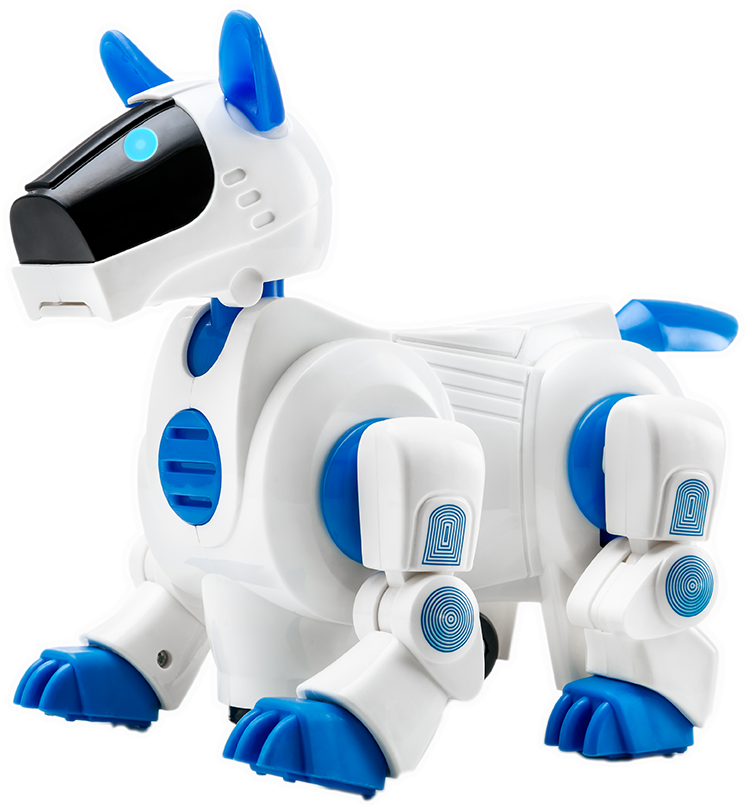 Walking Barking Electronic Puppy Robot Dog With Light - Dog (800x845), Png Download