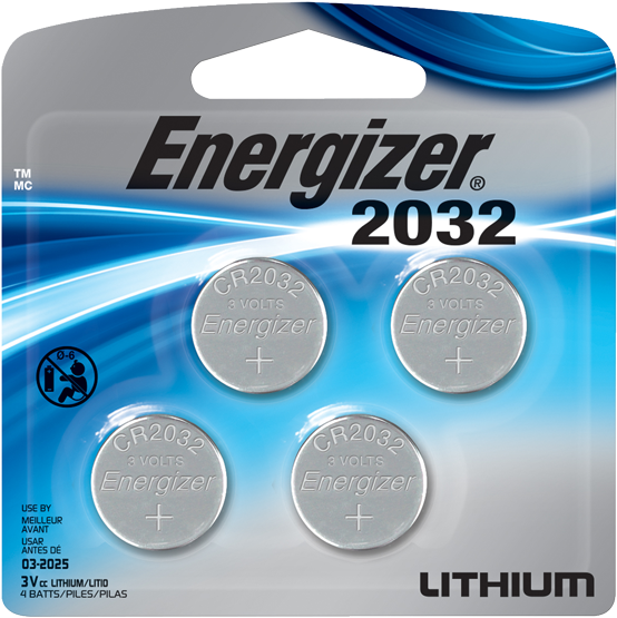 Energizer Cr2032 240 Mah 3v Lithium Coin Cell Battery - Energizer 2032 Lithium (600x600), Png Download