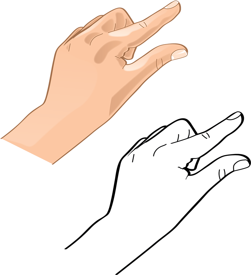 Hands 7 Vector - Illustration (1000x1000), Png Download