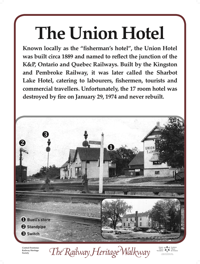 As Mentioned On The Plaque, The Hotel Was Destroyed - Train (681x900), Png Download