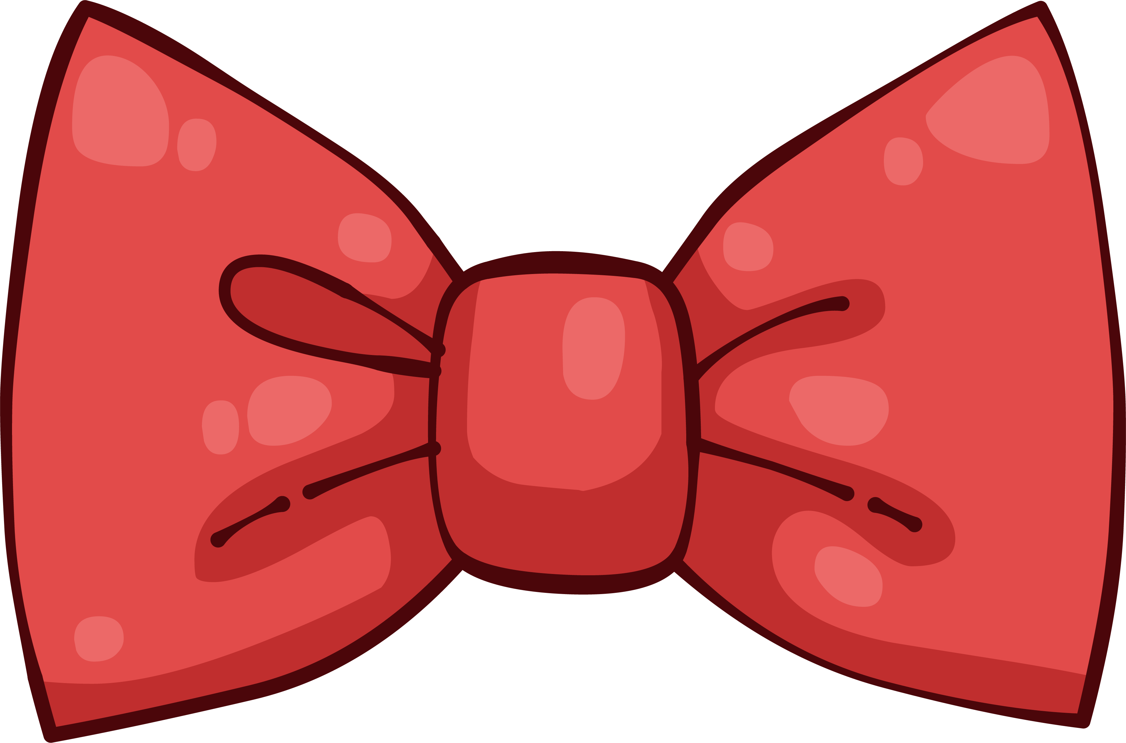 Bow Tie Necktie Computer File Red Hand - Bow Tie (3646x2405), Png Download