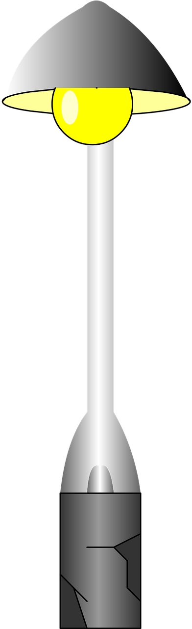 Lamp Post Lamppost - Poste De Luz Animado (640x1280), Png Download