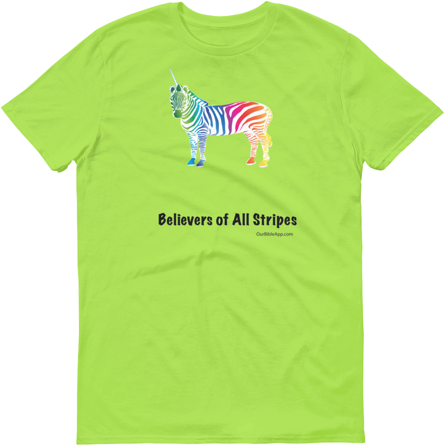 Clipped Zebracorn2 Mockup Flat Front Key Lime - Ysl Slime Shirt (1000x1000), Png Download