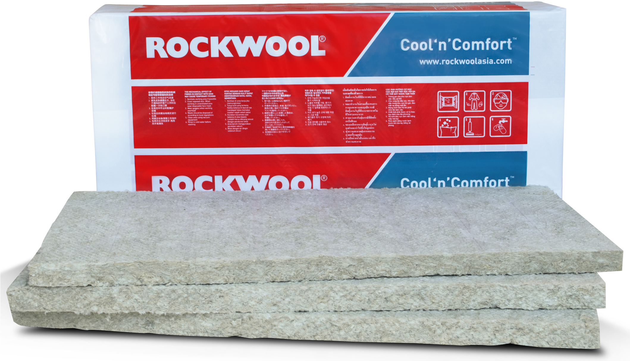 Rockwool Cool N Comfort (2117x1250), Png Download