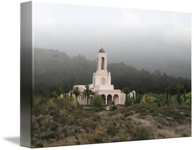 "newport Beach California Temple" By Terry Springer - Monument (650x504), Png Download