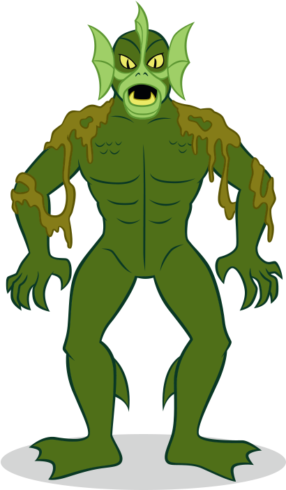Sea Demon Clipart Freeuse Download - Sea Monster Scooby Doo (565x803), Png Download