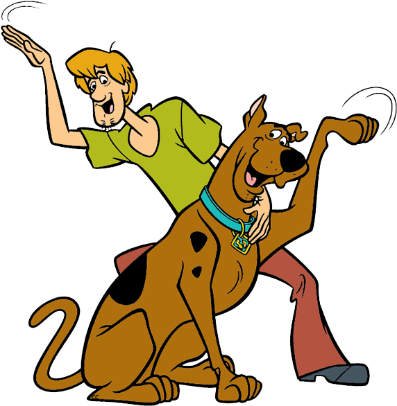 Scooby-doo - Scooby Doo Shaggy And Scooby (586x595), Png Download