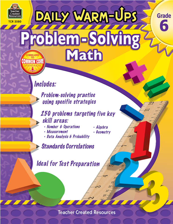 Tcr3580 Daily Warm-ups - Problem Solving For Grade 5 (900x900), Png Download