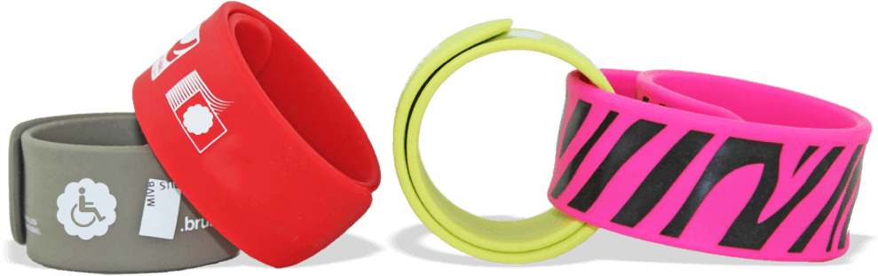 Custom Silicone Slap Bands, 25 X 230 Mm - Silicone (1200x720), Png Download
