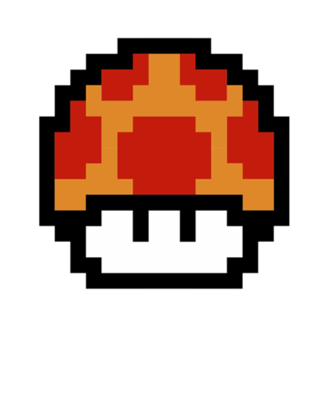 Go Big - Super Mario Mushroom (571x432), Png Download
