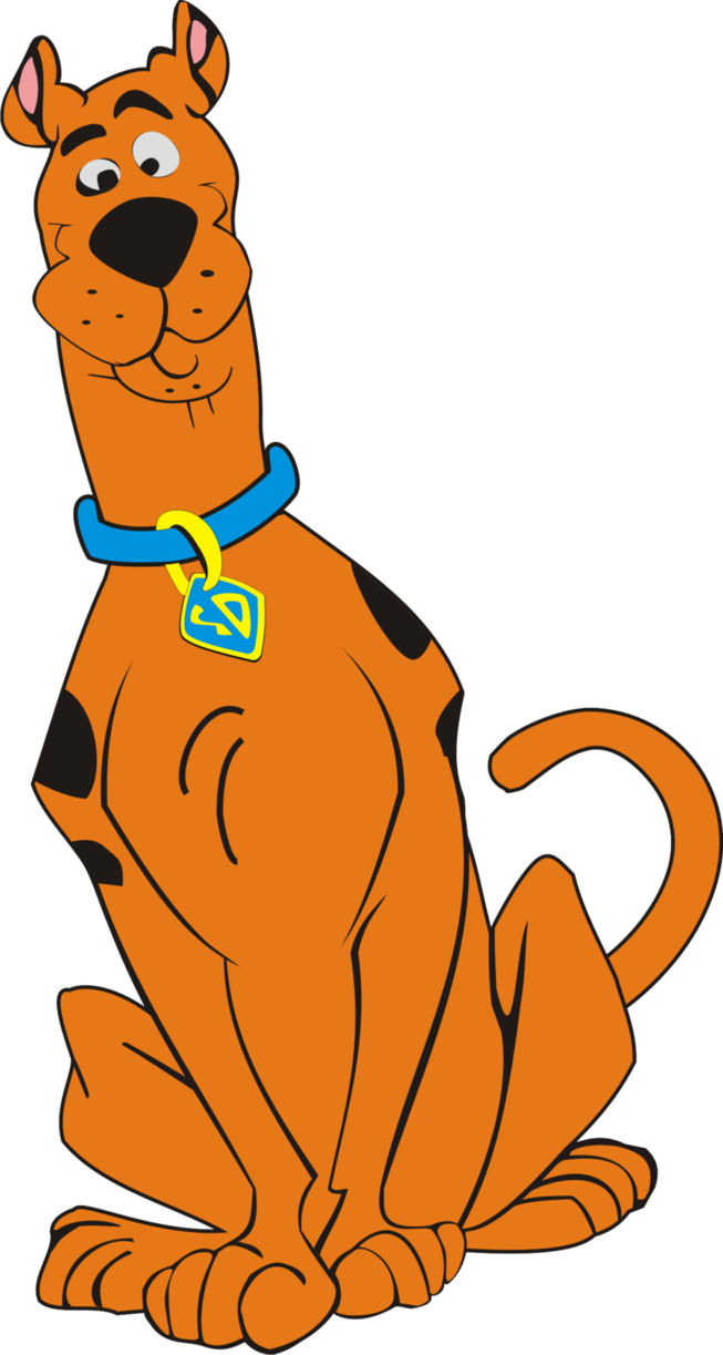 Scooby Doo Vector - Scooby Vector (653x1223), Png Download