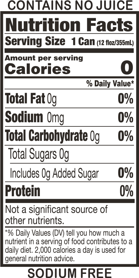 Download Carbonated Water, Natural Flavor - Nutrition Facts ...