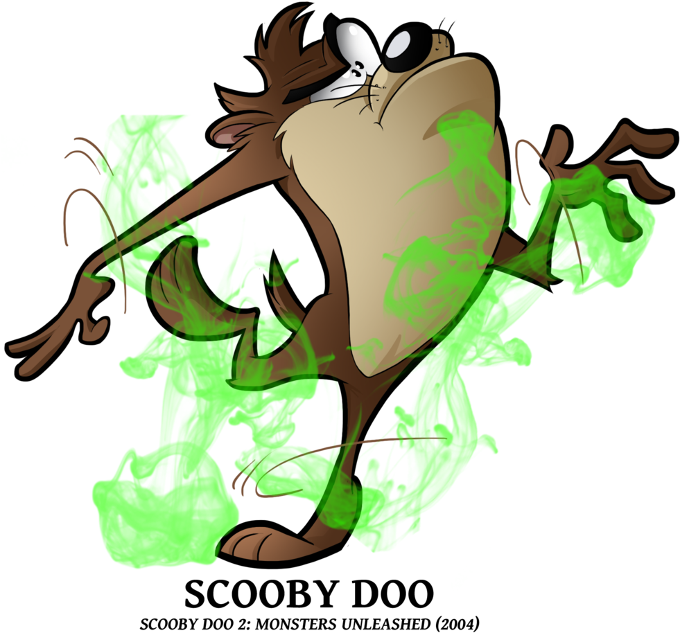 Ski Doo Drawing At Getdrawings - Scooby Doo 2 Monsters Unleashed Taz (1024x928), Png Download