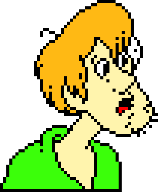 Shaggy - Scooby Doo - Shaggy Pixel Art (690x700), Png Download