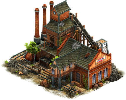 /assets/city/buildings/g Ss Industrialage Goodproduction2 - Building (427x341), Png Download