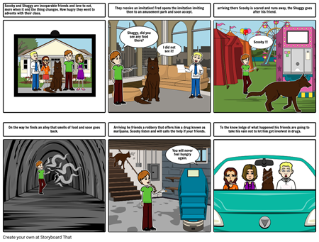 Hq De Ing / Scooby-doo Drogas - Comics (450x341), Png Download