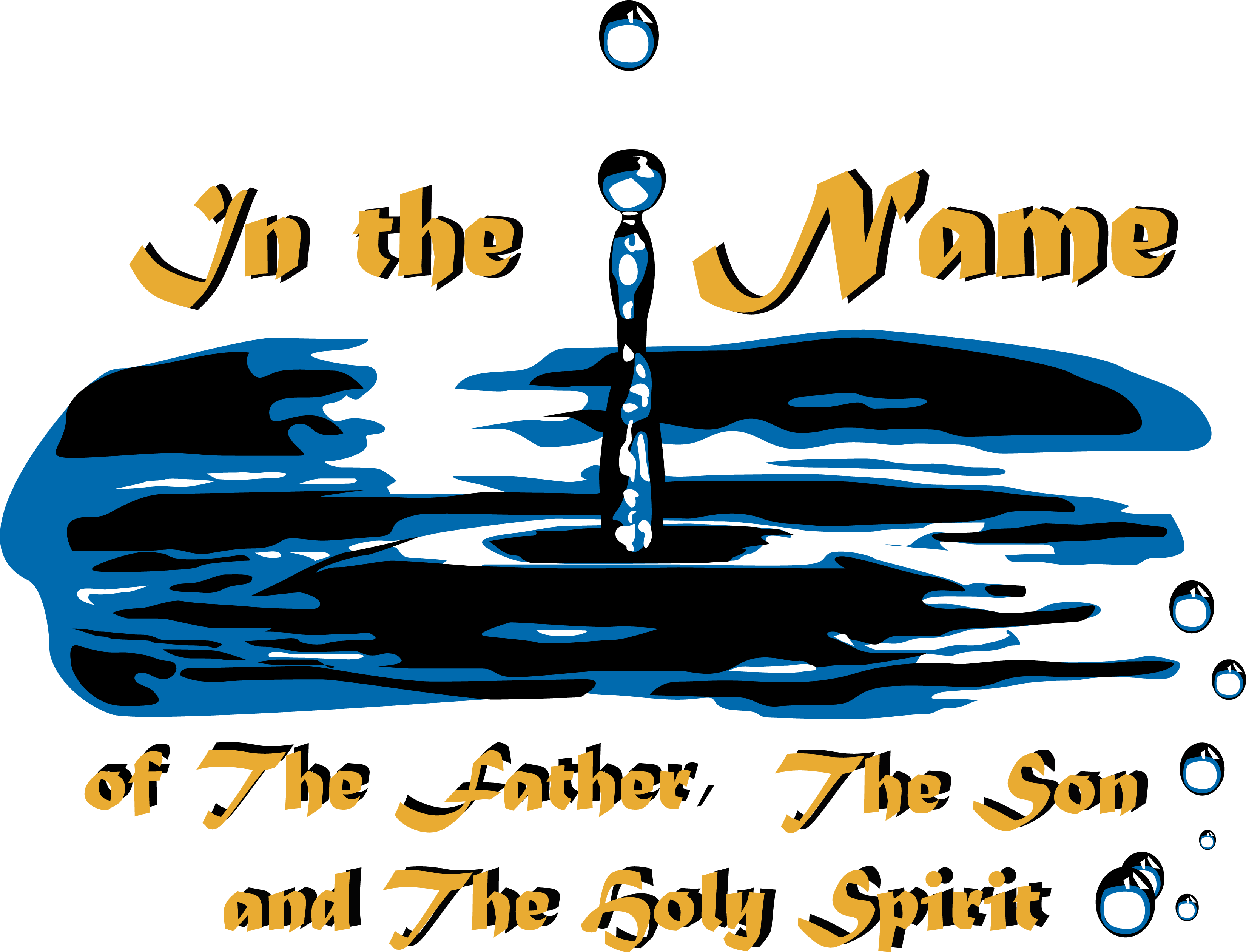 Baptism Of Father Son And Holy Spirit - Water Baptism Clipart (3300x2521), Png Download