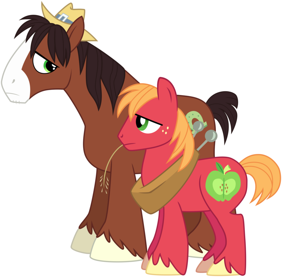 Trouble Shoes And Big Mcintosh By Missgoldendragon - Applejack And Trouble Shoes (902x885), Png Download