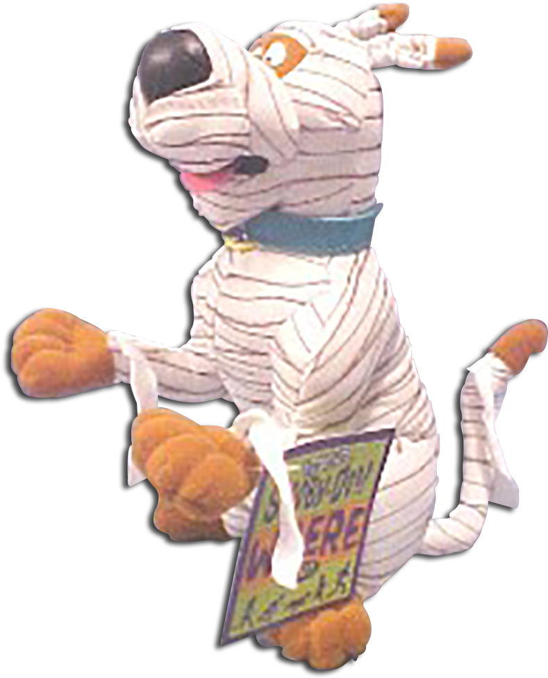 Plush Scooby Doo Mummy Halloween Stuffed Animal - Clip Art (822x1000), Png Download