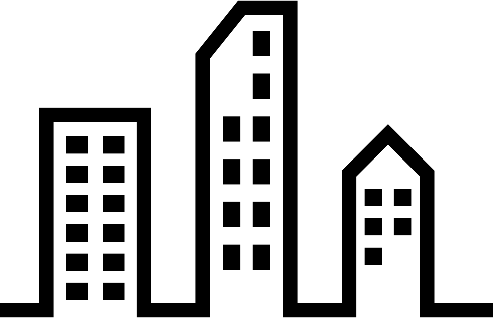 Modern City Buildings - City Png Icon (980x632), Png Download