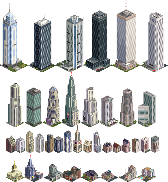 Buildings For City Tiiiicooooon - Pixel Art City (616x636), Png Download