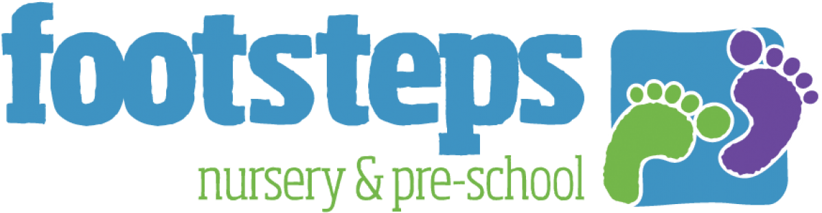 Cropped Footsteps Logo 1 - Footsteps Nursery (1200x354), Png Download