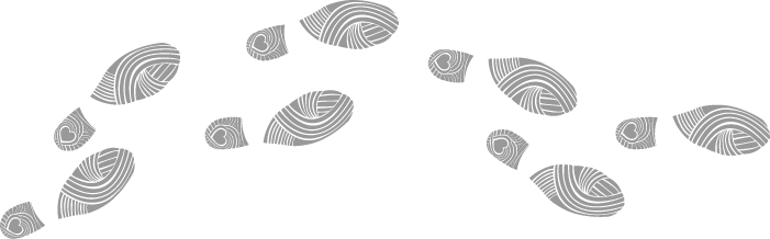 Footsteps - Doodle (701x218), Png Download