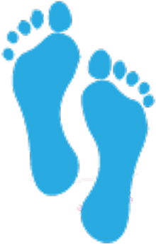 Footsteps Cottages - Footprint (400x400), Png Download