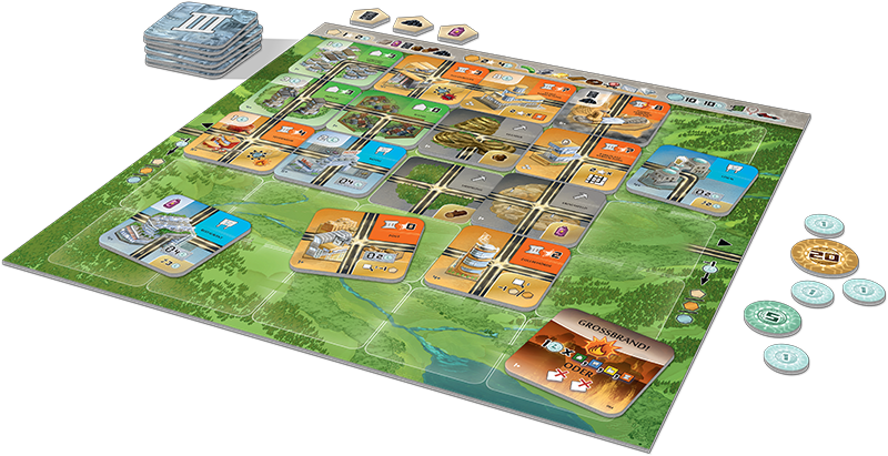 Lookout Games Announces Neom, A City Building Game - Neom Board Game (800x411), Png Download