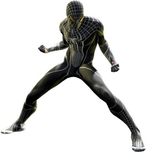Black Suit - Andrew Garfield Spiderman Negro (500x500), Png Download